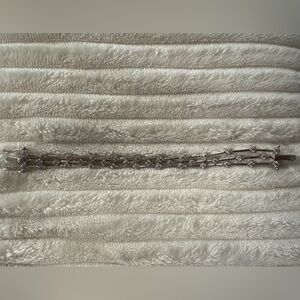 Stunning .925 Sterling Silver Triple Row Tennis Bracelet - Sparkling CZ